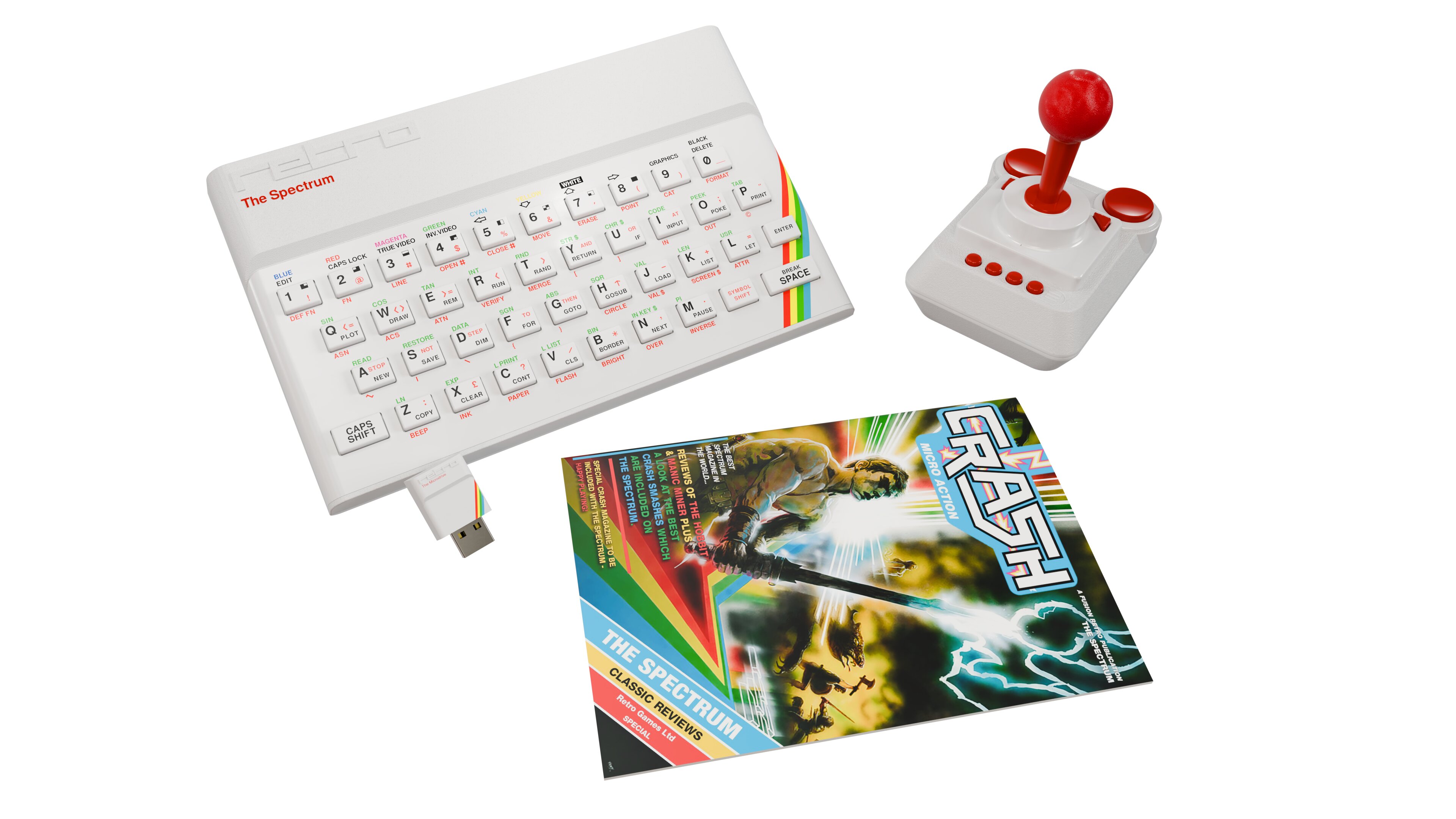 Consola - Koch Media The Spectrum White Edition, 48 jogos lendários, Experiência Retro, Branco 2