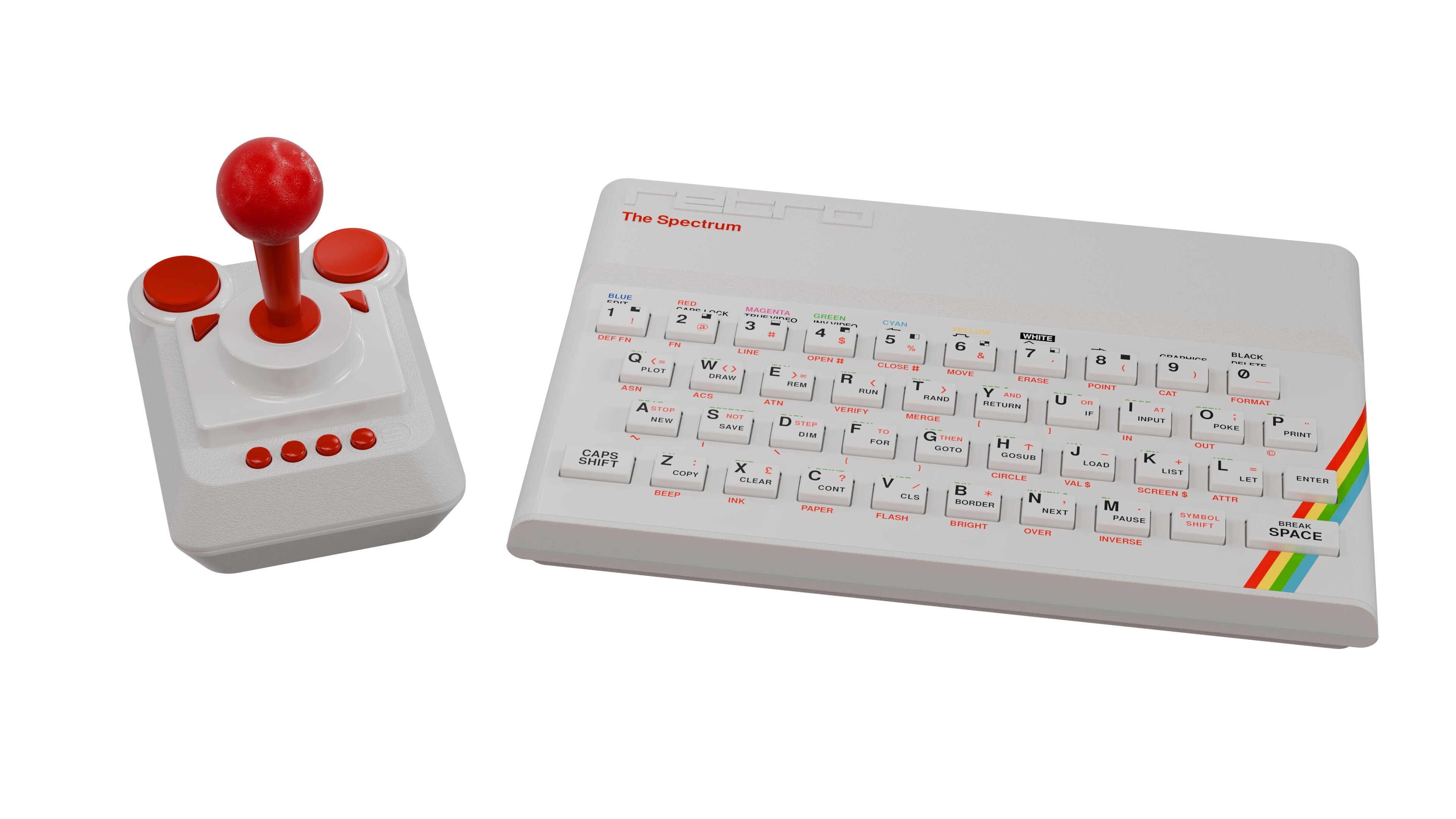 Consola - Koch Media The Spectrum White Edition, 48 jogos lendários, Experiência Retro, Branco 3
