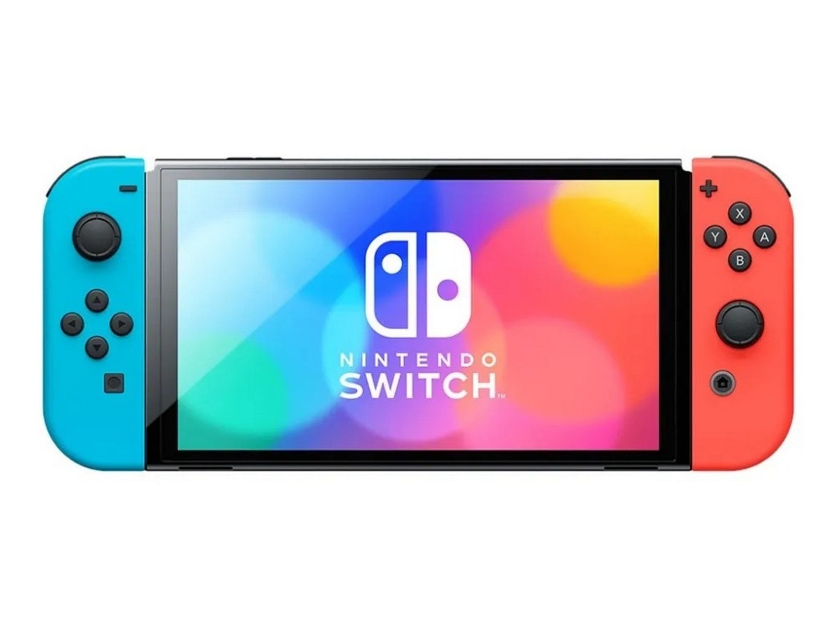 Consola Nintendo Switch Versão OLED - Azul Néon/Vermelho Néon 2