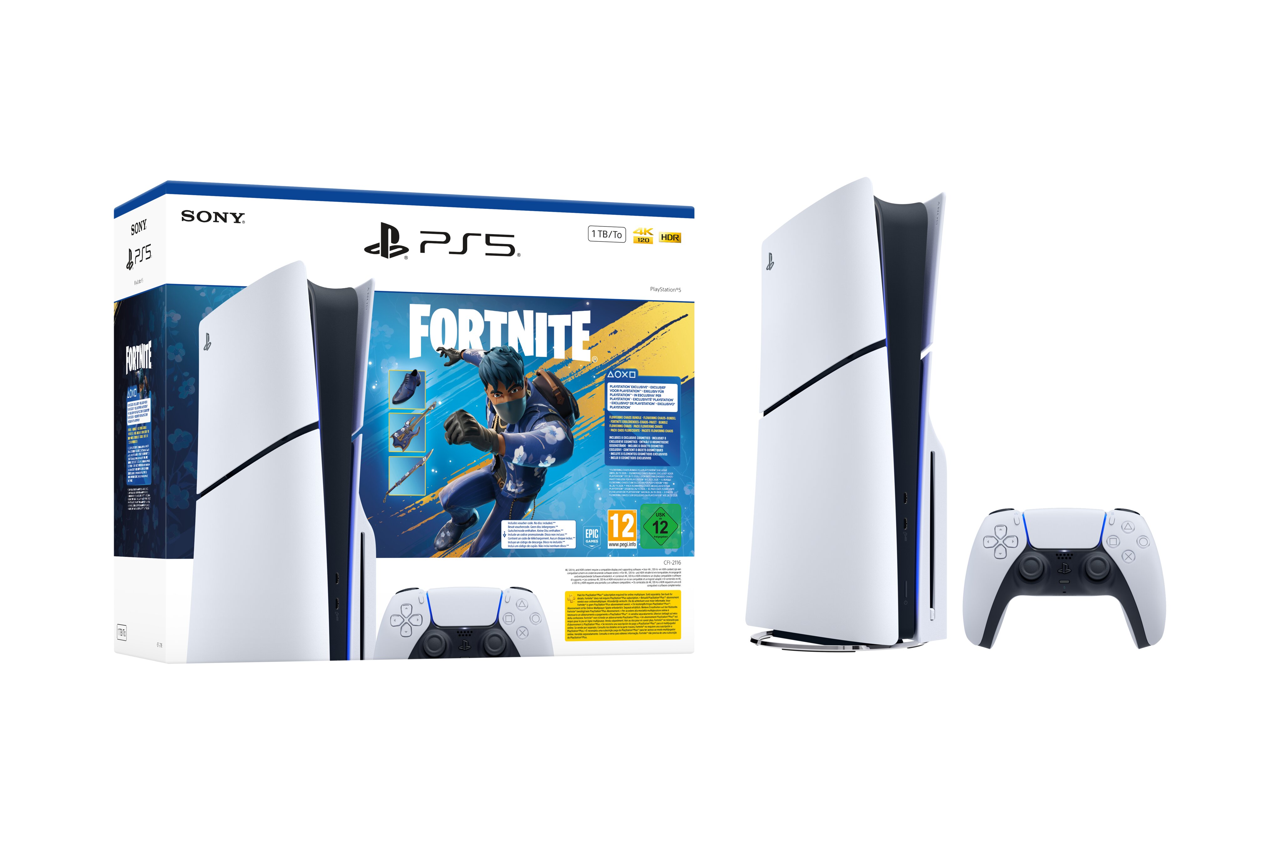 Bundle Consola PS5 Standart 1 TB – Fortnite Flowering Chaos 1