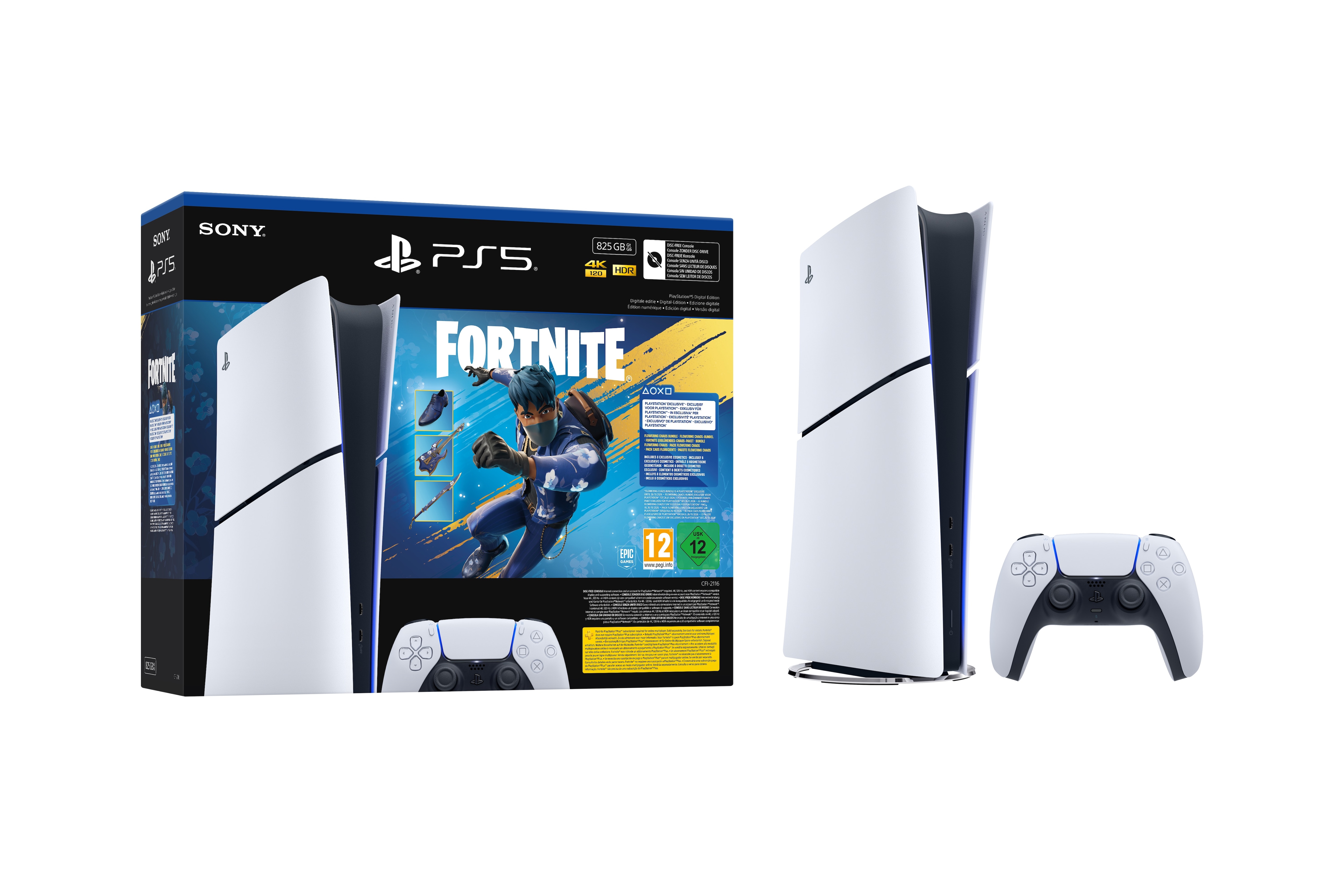Imagem 0 de Bundle PlayStation®5 Digital Edition 825GB – Fortnite Flowering Chaos