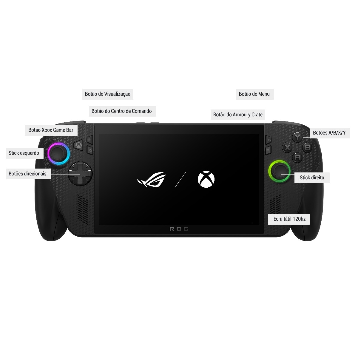Consola Portátil ROG Xbox Ally X RC73XA-NH011W | Ryzen AI Z2 Extreme | 24GB | 1TB SSD - Preto Preto-12