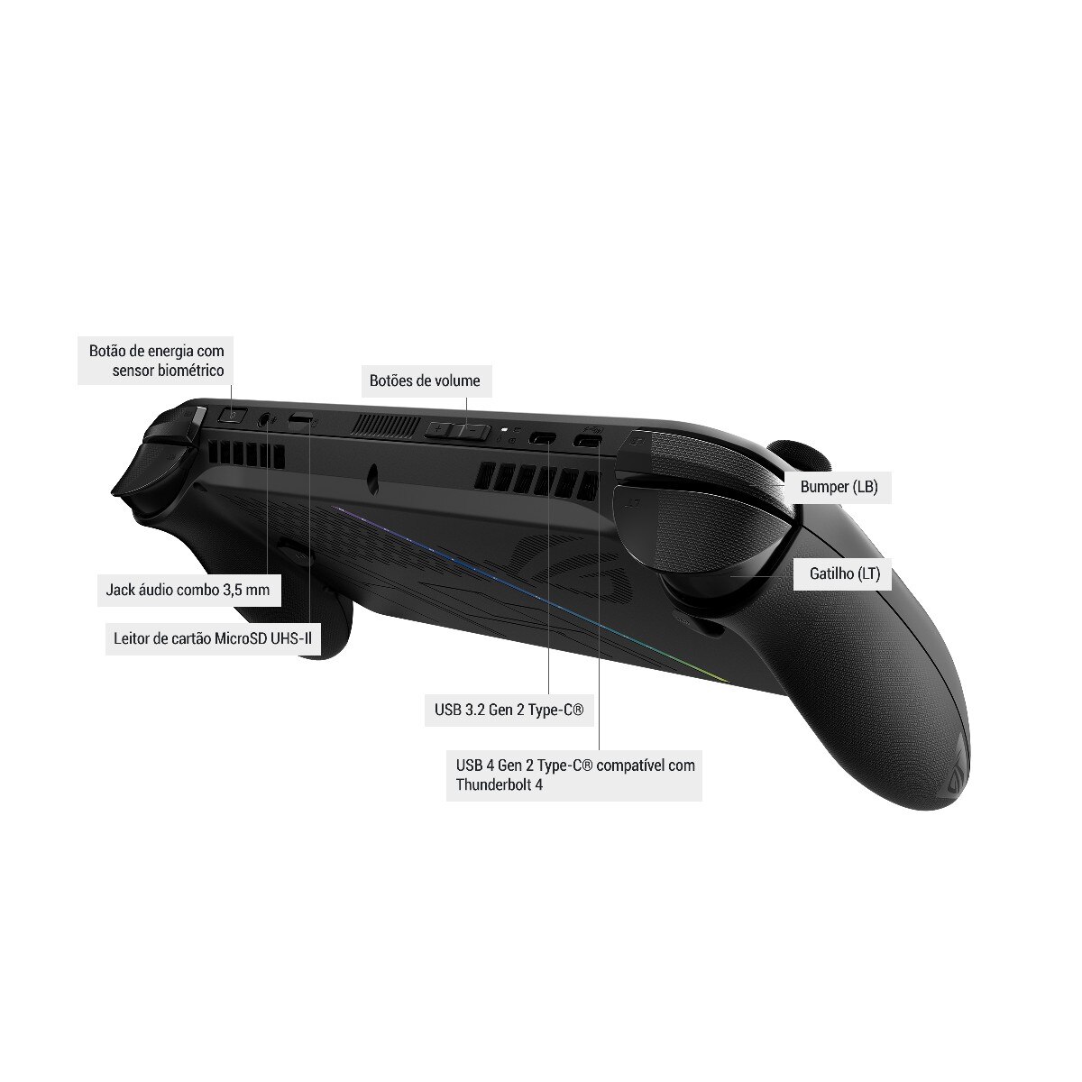 Consola Portátil ROG Xbox Ally X RC73XA-NH011W | Ryzen AI Z2 Extreme | 24GB | 1TB SSD - Preto Preto-13