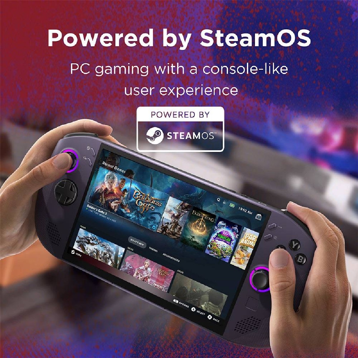 Consola Portátil Lenovo Legion Go S 8.0" Ryzen Z2 Go 16GB/512GB SteamOS Nebula Violet 3