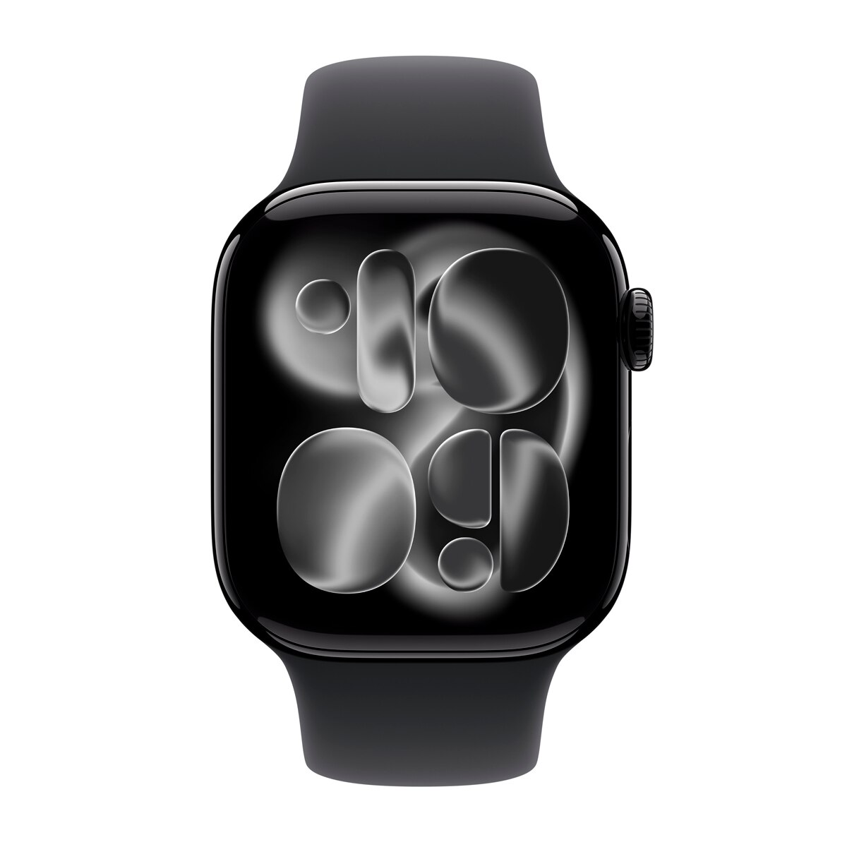 Apple Watch Series 11 GPS + Cellular 42mm Alumínio Preto Brilhante com Bracelete Desportiva Preto (S/M) Alumínio Preto Azeviche-3