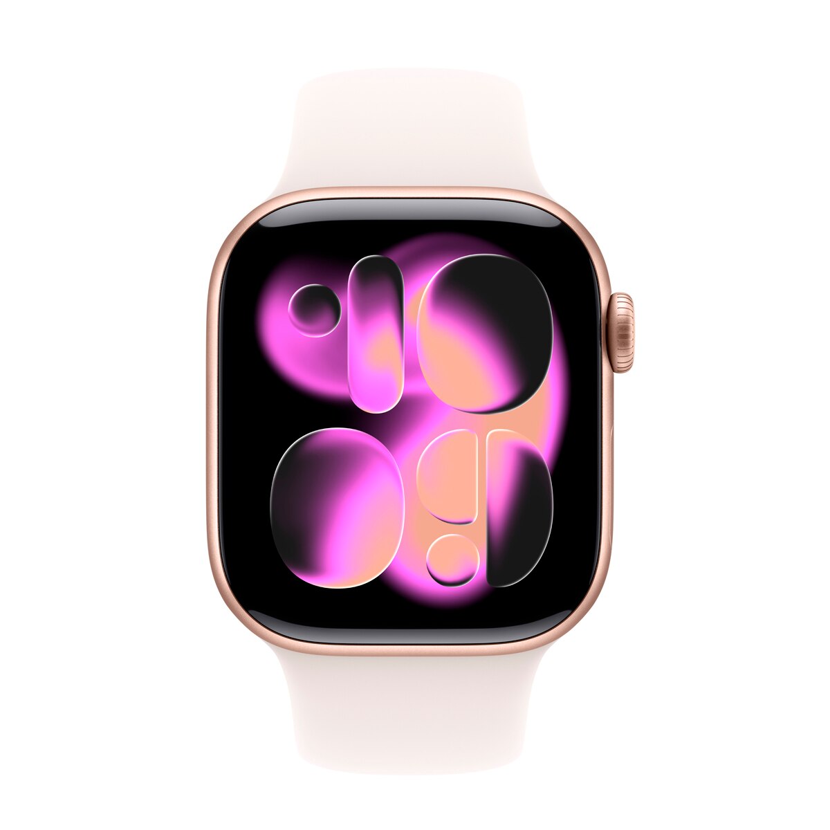 Apple Watch Series 11 GPS + Cellular 42mm Alumínio Dourado com Bracelete Desportiva Rosa Rubor (S/M) Alumínio Dourado Rosa-3
