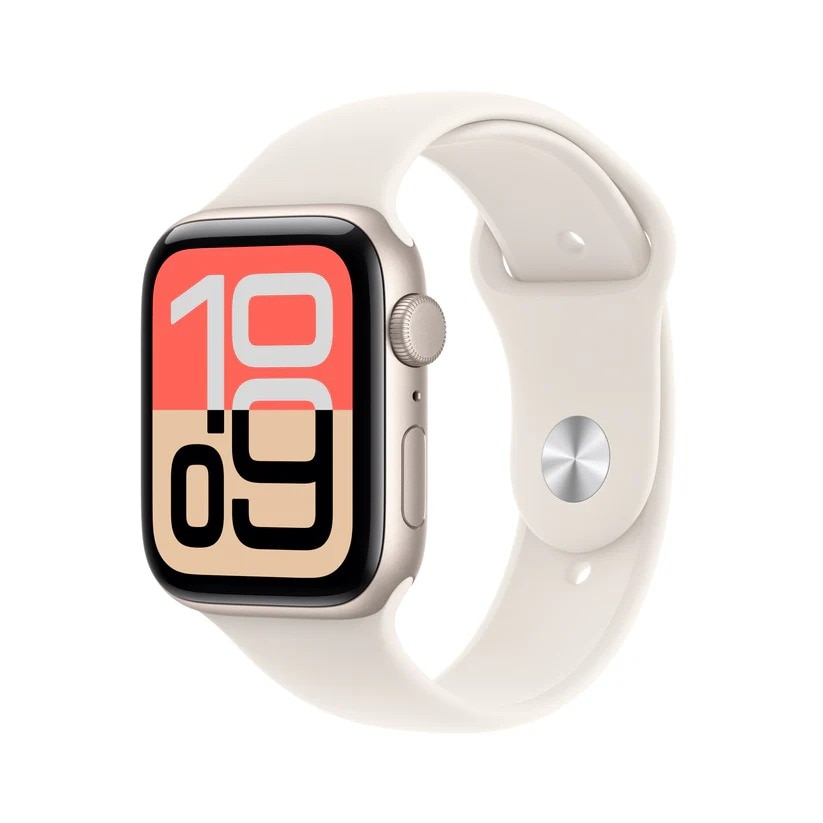 Imagem 0 de Apple Watch SE 3 GPS 40mm Alumínio Branco Starlight com Bracelete Desportiva Branco Starlight (S/M)