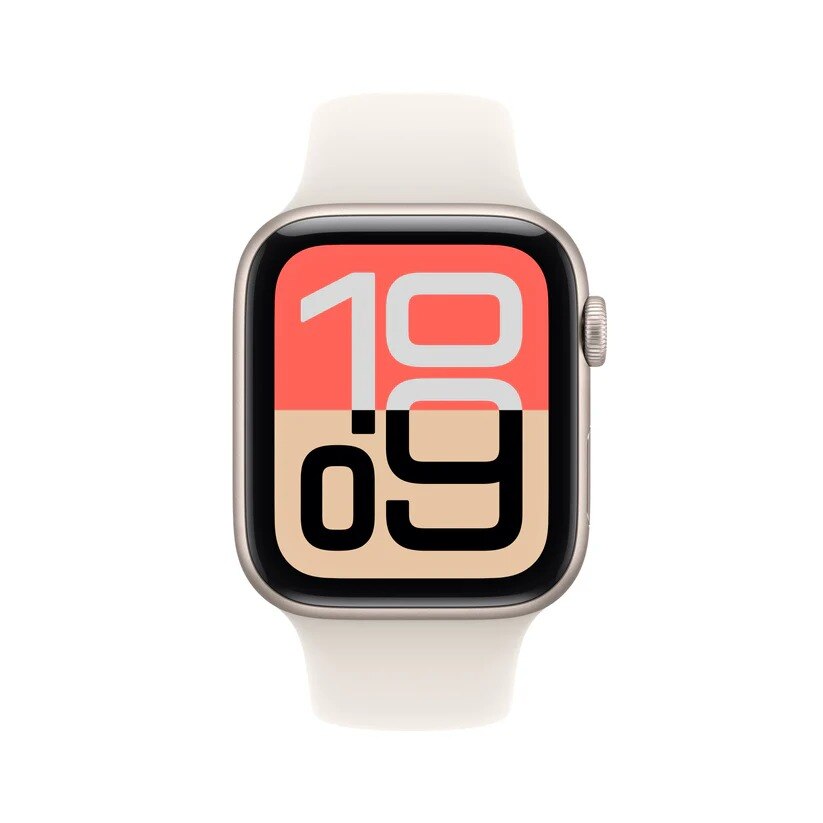 Apple Watch SE 3 GPS + Cellular 40mm Alumínio Branco Starlight com Bracelete Desportiva Branco Starlight (M/L) Alumínio Branco Estrela-2