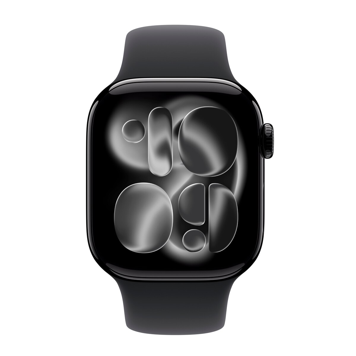 Apple Watch Series 11 GPS 42mm Alumínio Preto Brilhante com Bracelete Desportiva Preto (M/L) Alumínio Preto Azeviche-3