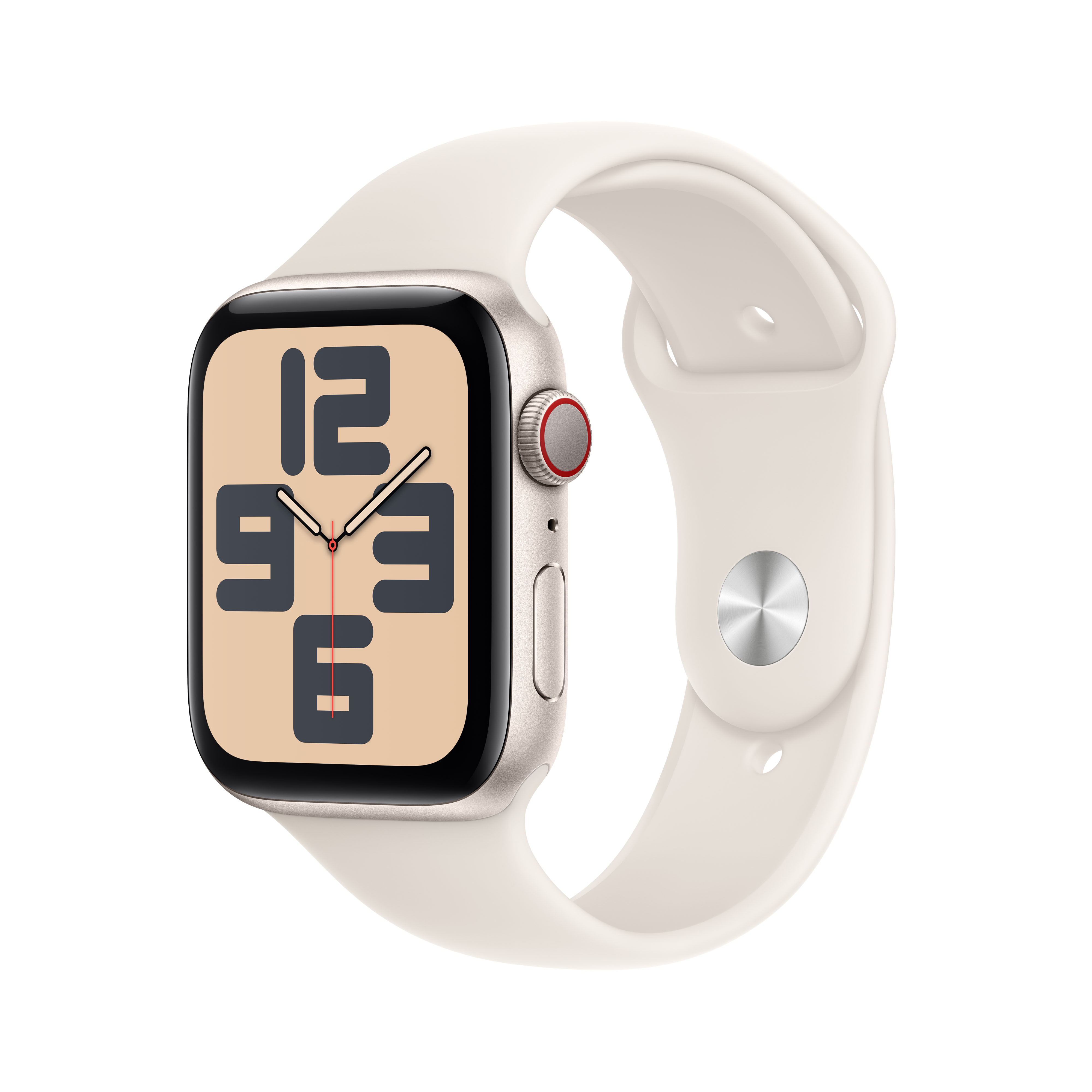 Imagem 0 de Apple Watch SE GPS + Cellular 44mm - Alumínio Starlight com Bracelete Desportiva Starlight (Tam. S/M)