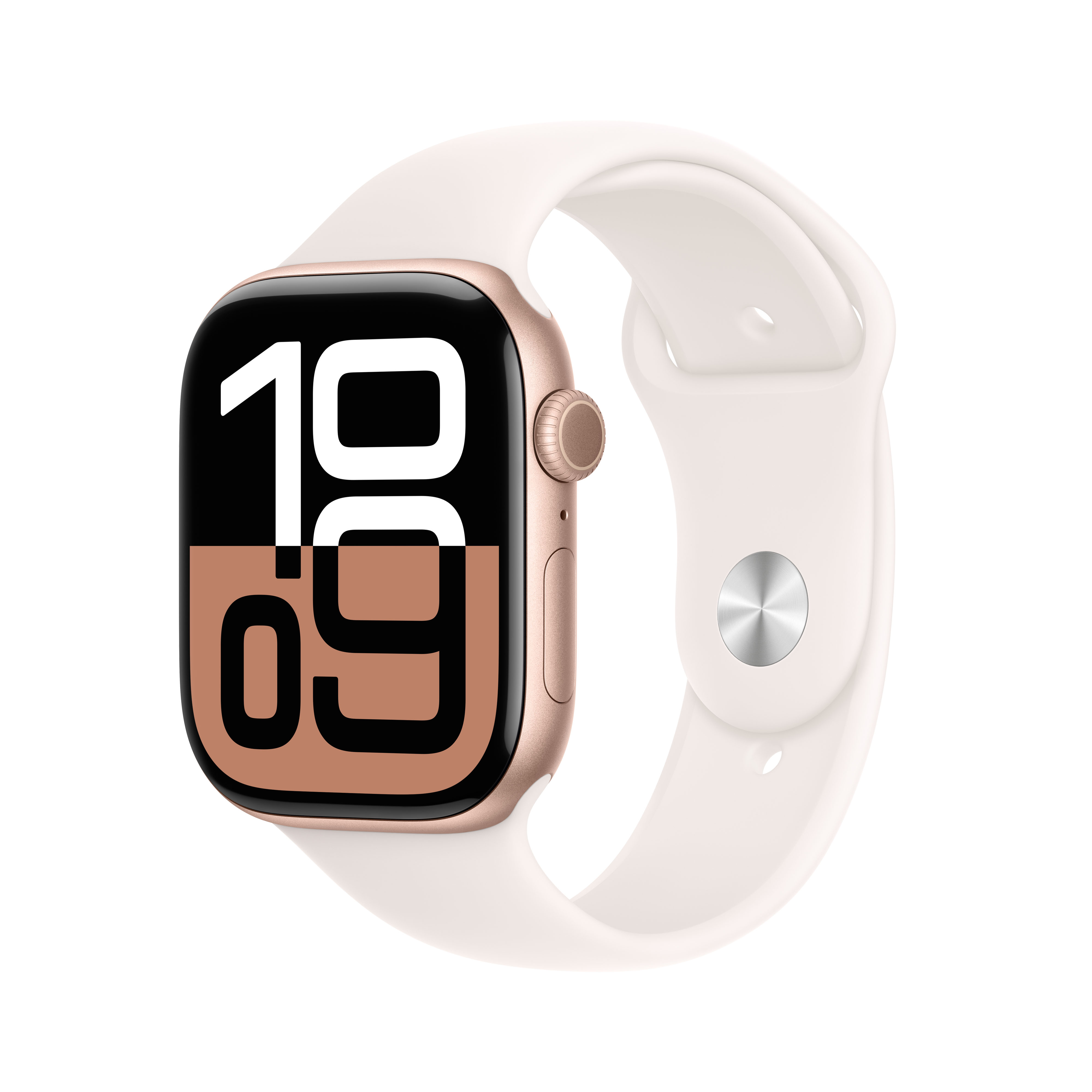 Apple Watch Series 10 GPS + Cellular 46mm - Alumínio Rose Gold com Bracelete Desportiva Light Blush (Tam.M/L) Dourado Rosa-1