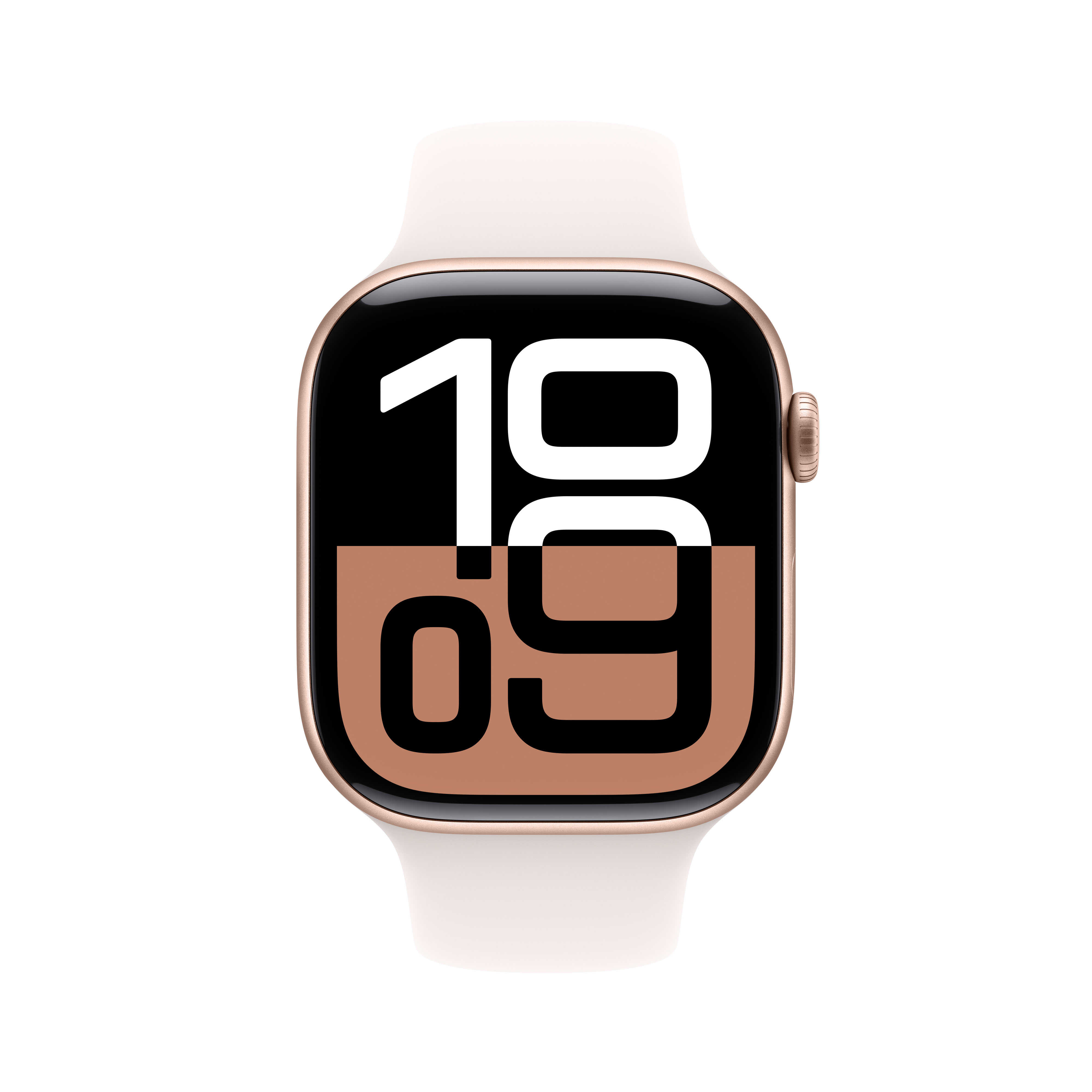 Apple Watch Series 10 GPS + Cellular 46mm - Alumínio Rose Gold com Bracelete Desportiva Light Blush (Tam.M/L) Dourado Rosa-3