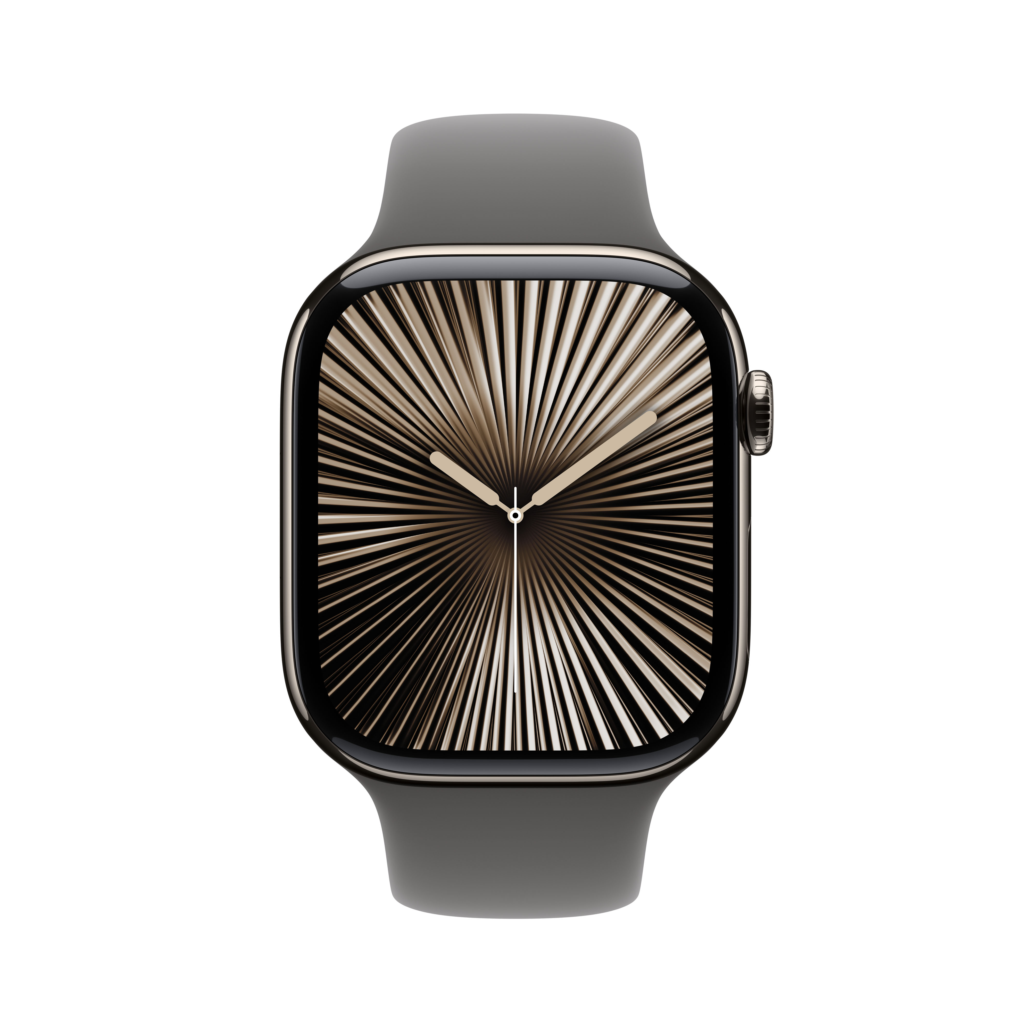 Apple Watch Series 10 GPS + Cellular 46mm - Titânio Natural com Bracelete Desportiva Stone Grey (Tam.M/L) Natural-3