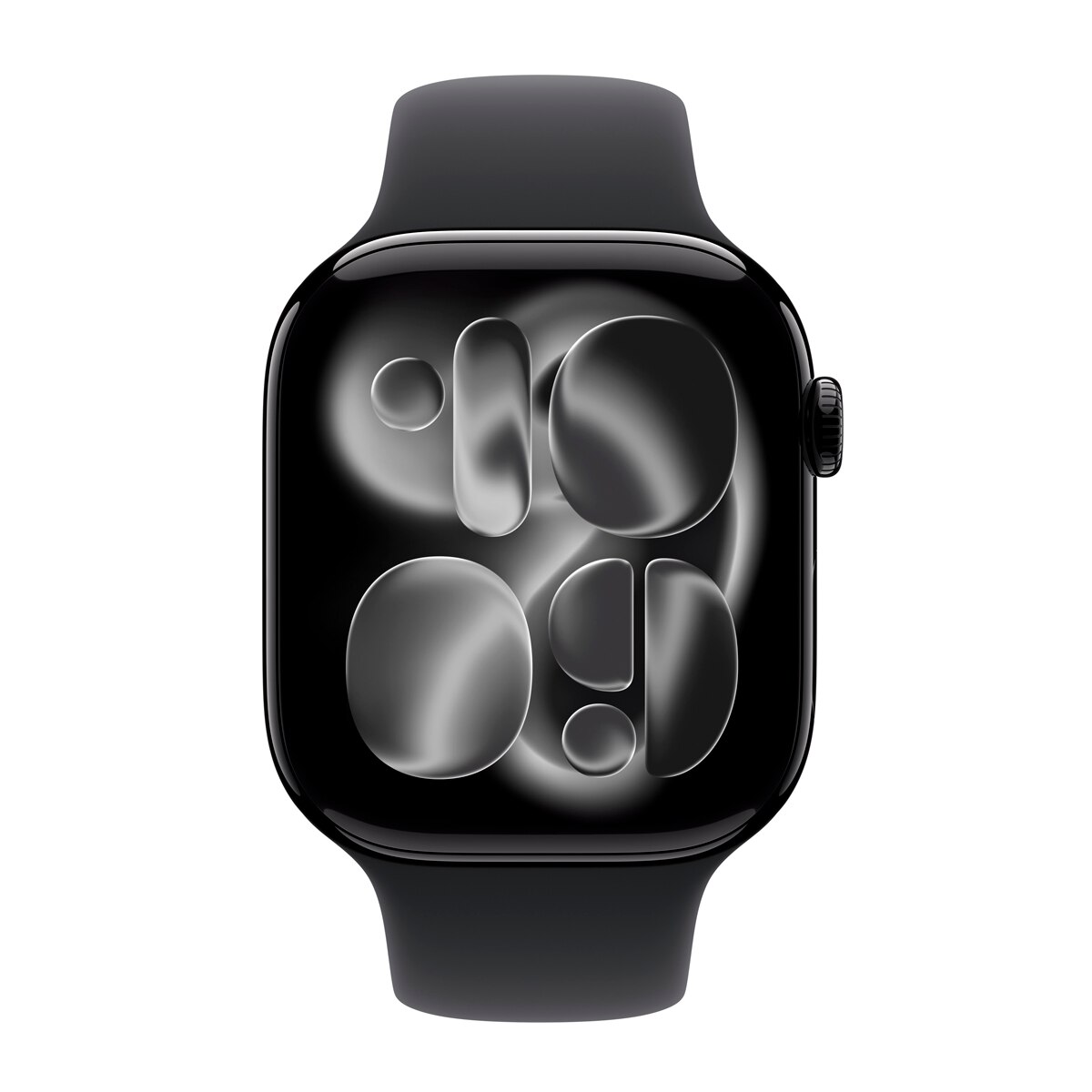 Apple Watch Series 11 GPS 46mm Alumínio Preto Brilhante com Bracelete Desportiva Preto (M/L) Alumínio Preto Azeviche-3