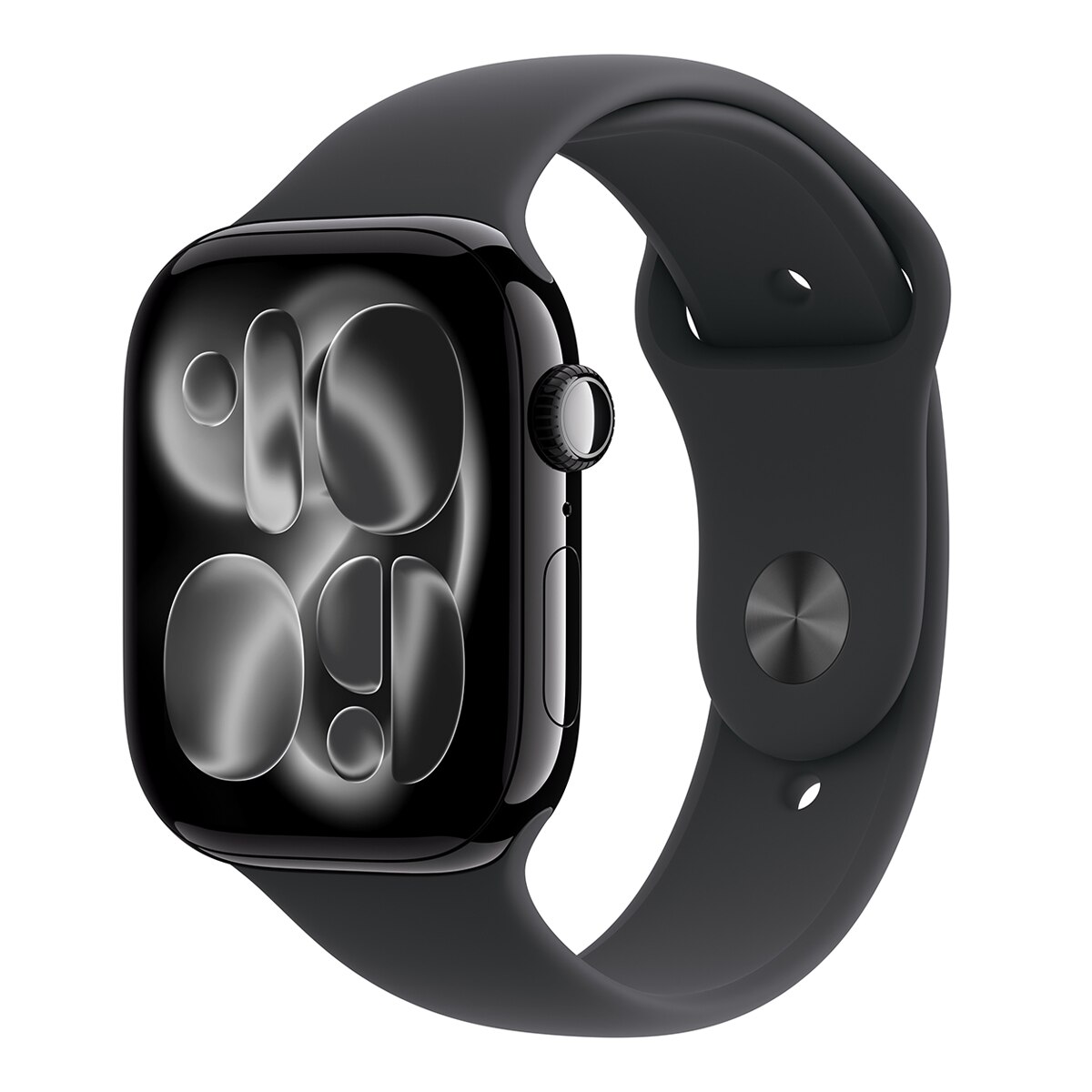 Apple Watch Series 11 GPS + Cellular 46mm Alumínio Preto Brilhante com Bracelete Desportiva Preto (S/M) Alumínio Preto Azeviche-1