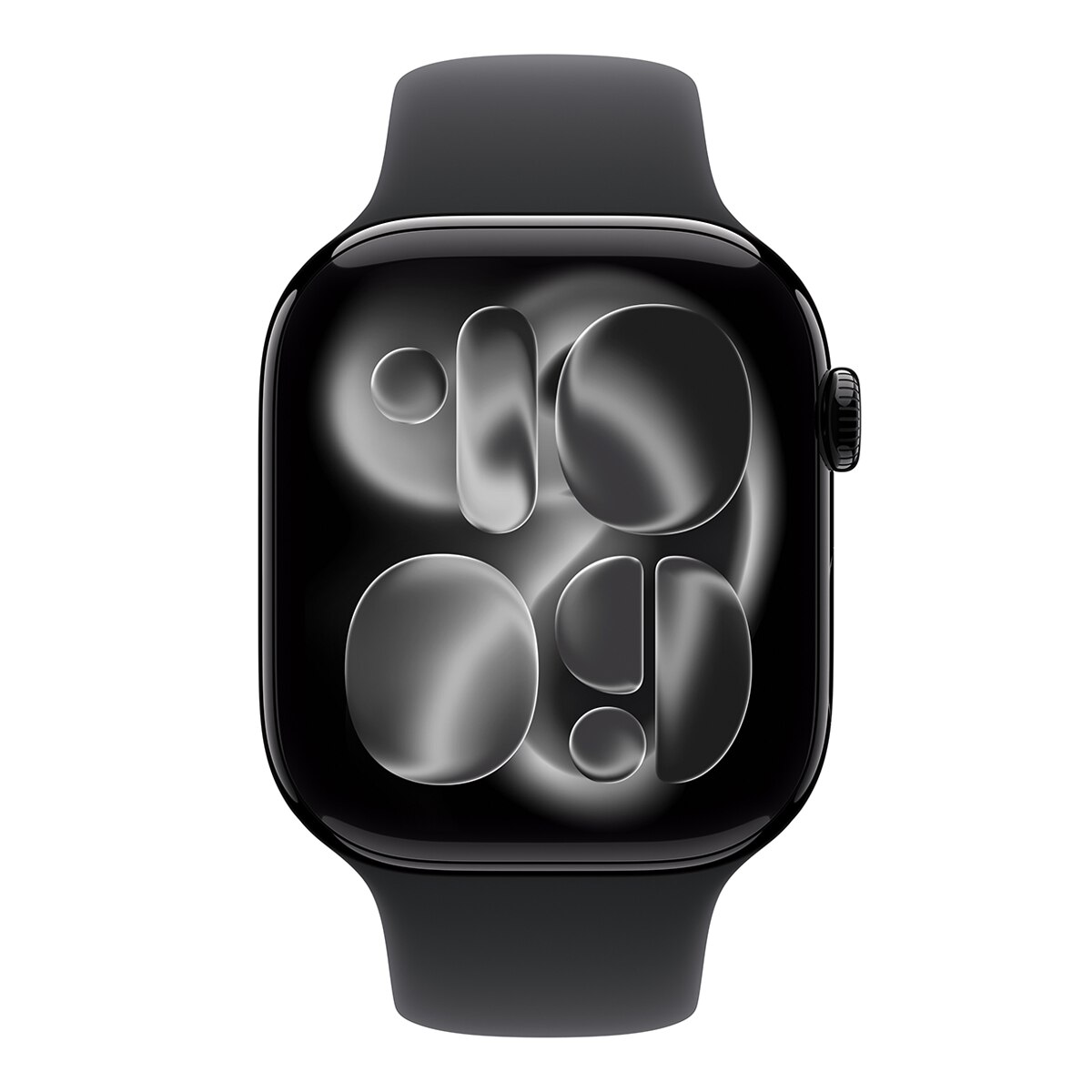 Apple Watch Series 11 GPS + Cellular 46mm Alumínio Preto Brilhante com Bracelete Desportiva Preto (S/M) Alumínio Preto Azeviche-3