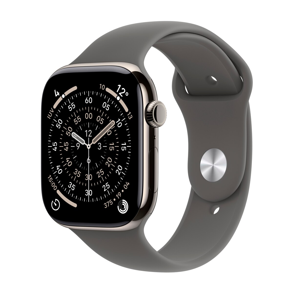 Imagem 0 de Apple Watch Series 11 GPS + Cellular 46mm Titânio Natural com Bracelete Desportiva Cinzento (L/M)