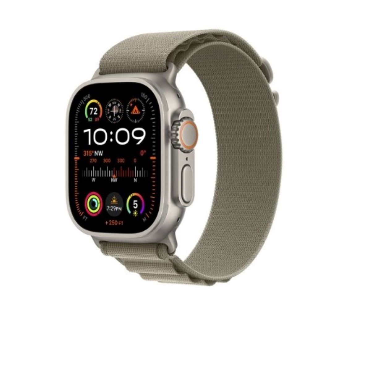 Imagem 0 de Apple Watch Ultra GPS + Cellular 49mm Titanium com Bracelete Verde (Tam.S)