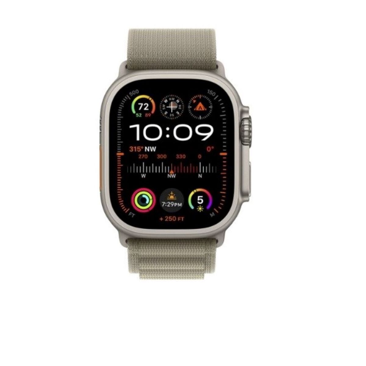 Apple Watch Ultra GPS + Cellular 49mm Titanium com Bracelete Verde (Tam.S) 3