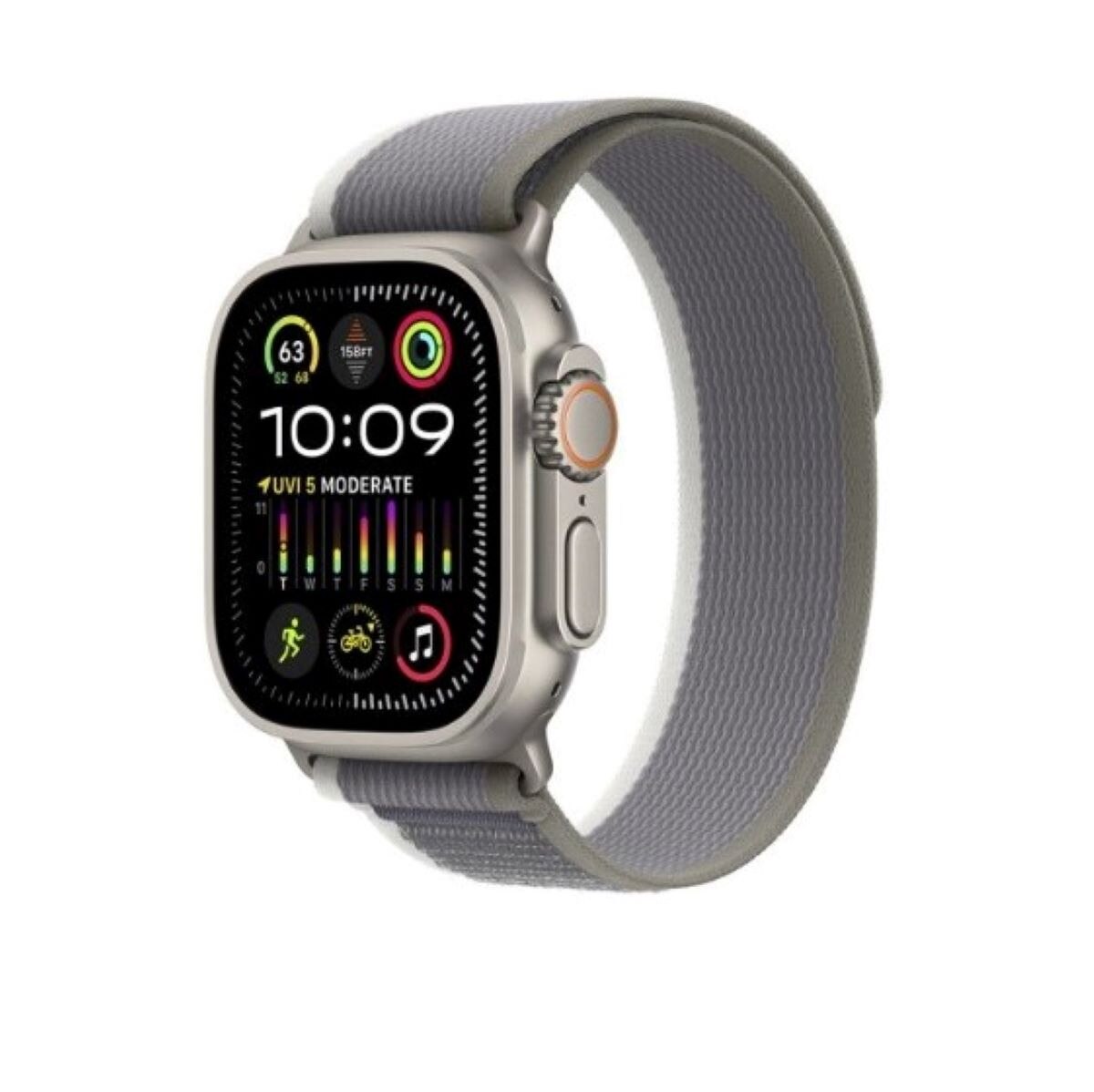 Imagem 0 de Apple Watch Ultra 2 GPS + Cellular 49mm Titânio c/ Loop Trail Verde/Cinza - Small/Medium