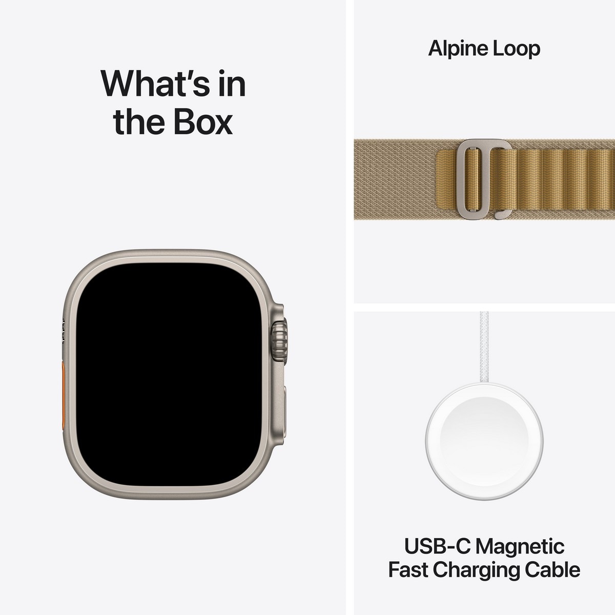 Apple Watch Ultra 2 - Titânio Natural com Bracelete Alpine Loop Tan (Tam. M) 9