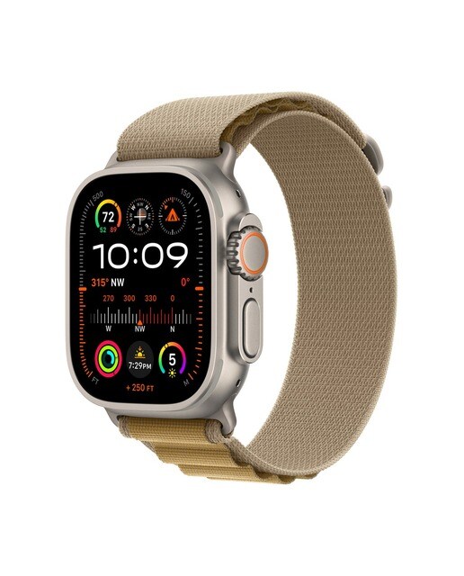 Imagem 0 de Apple Watch Ultra 2 - Titânio Natural com Bracelete Alpine Loop Tan (Tam. L)