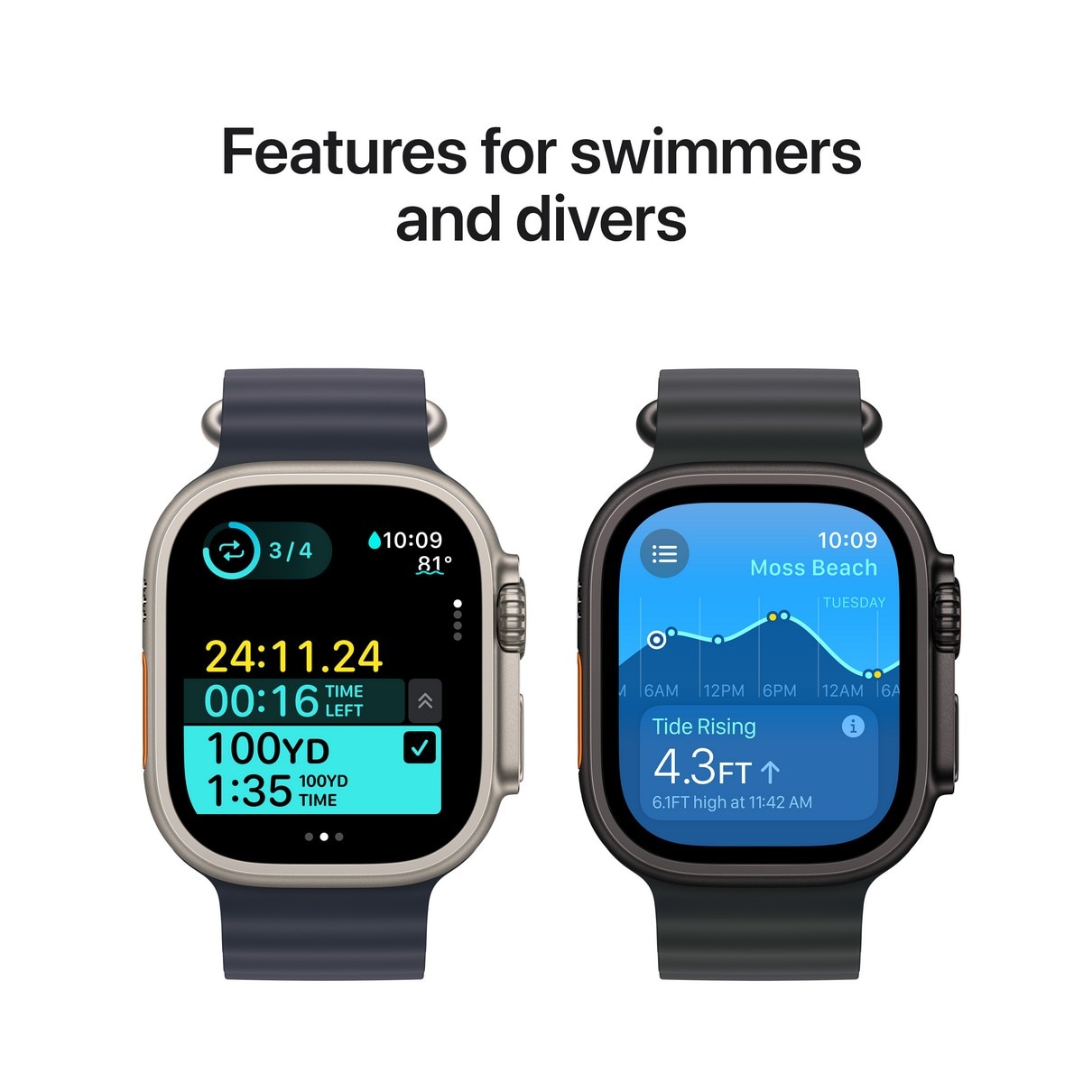 Apple Watch Ultra 2 - Titânio Natural com Bracelete Blue Trail Loop (Tam. S/M) 5