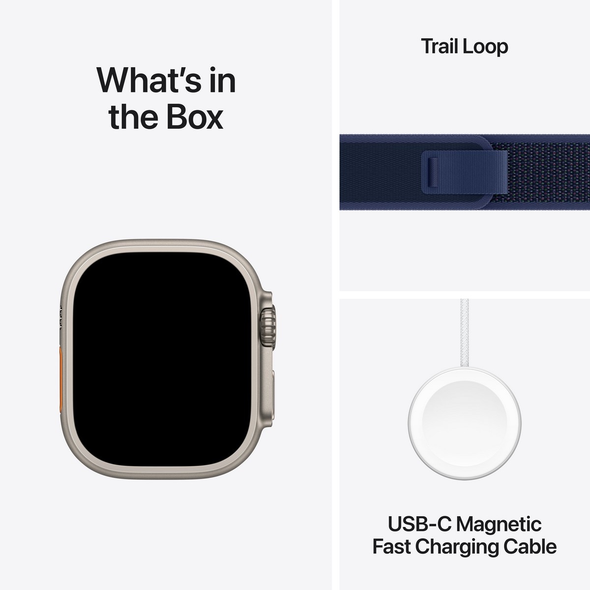 Apple Watch Ultra 2 - Titânio Natural com Bracelete Blue Trail Loop (Tam. S/M) 9