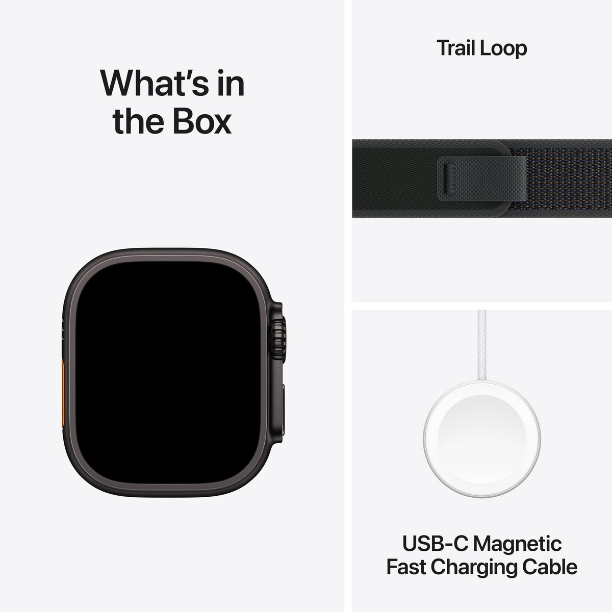 Apple Watch Ultra 2 - Titânio Black com Bracelete Black Trail Loop (Tam. S/M) 9