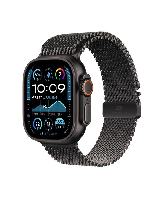 Imagem 0 de Apple Watch Ultra 2 - Titânio Black com Bracelete Milanese Loop Titânio Black (Tam. L)