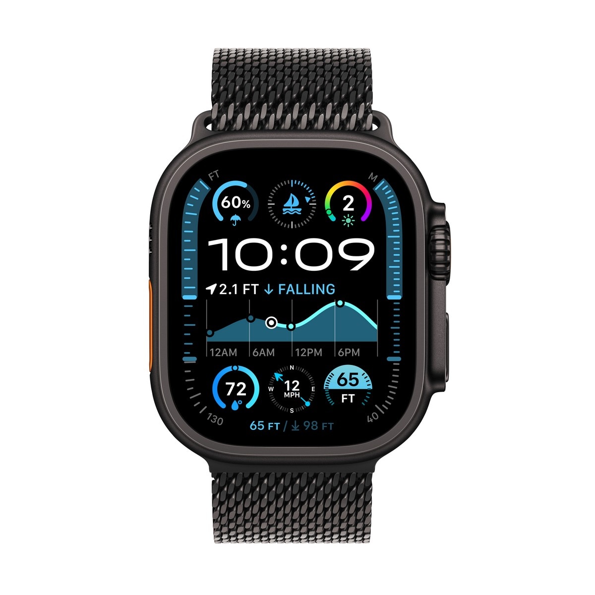 Apple Watch Ultra 2 - Titânio Black com Bracelete Milanese Loop Titânio Black (Tam. L) 2