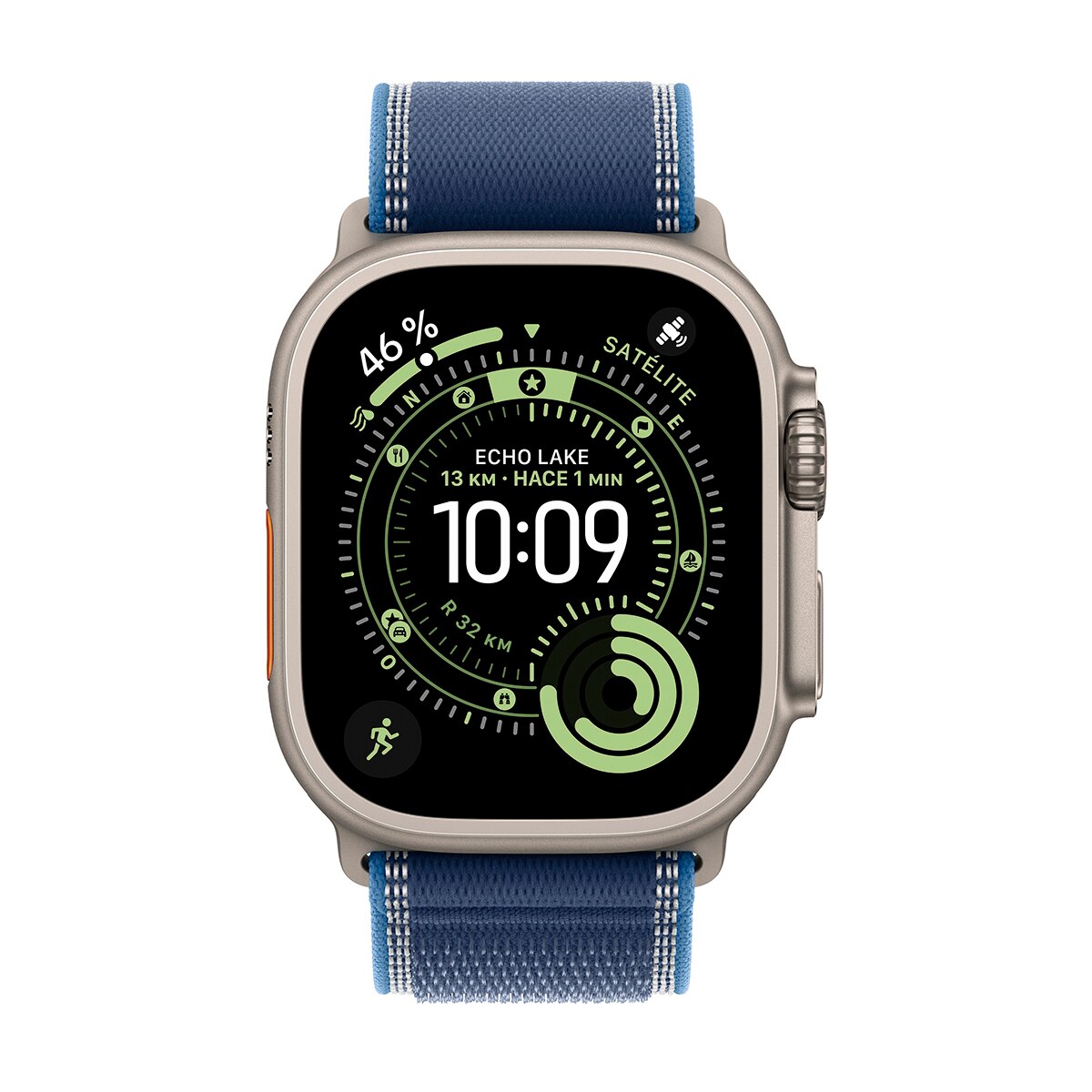 Apple Watch Ultra 3 GPS + Cellular 49mm Titânio Natural com Bracelete Loop Azul/Azul Vivo (S/M) Titânio Natural-2