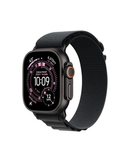 Imagem 0 de Apple Watch Ultra 3 GPS + Cellular 49mm Titânio Preto com Bracelete Loop Preto (M)