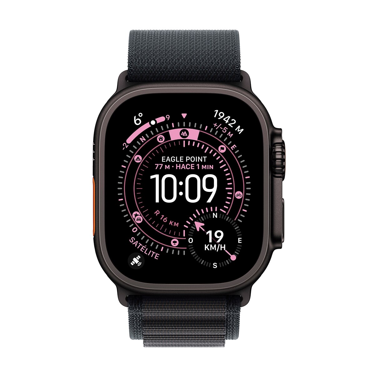 Apple Watch Ultra 3 GPS + Cellular 49mm Titânio Preto com Bracelete Loop Preto (L) Titânio Preto-2