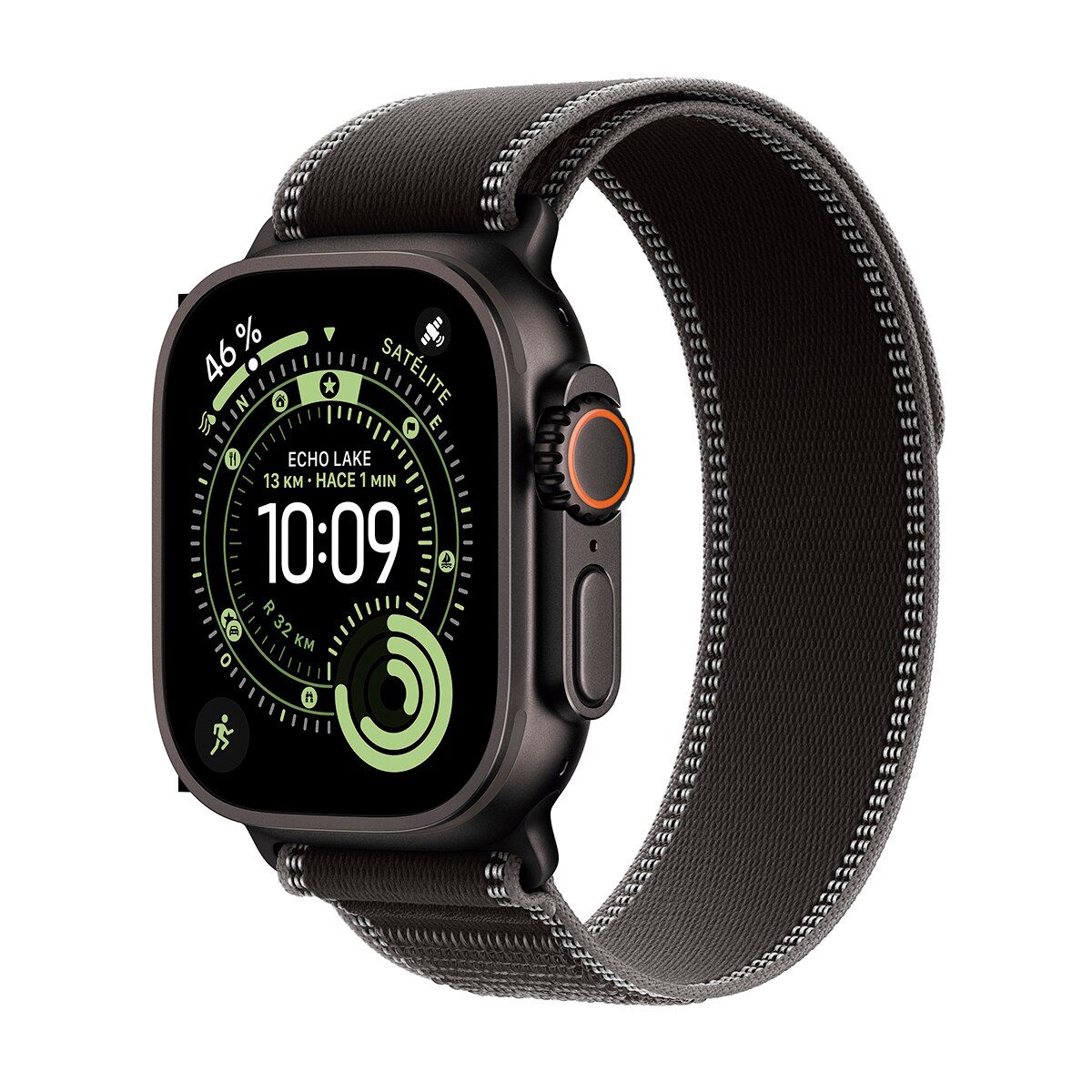Apple Watch Ultra 3 GPS + Cellular 49mm Titânio Preto com Bracelete Loop Preto/Carvão (S/M) Titânio Preto-1
