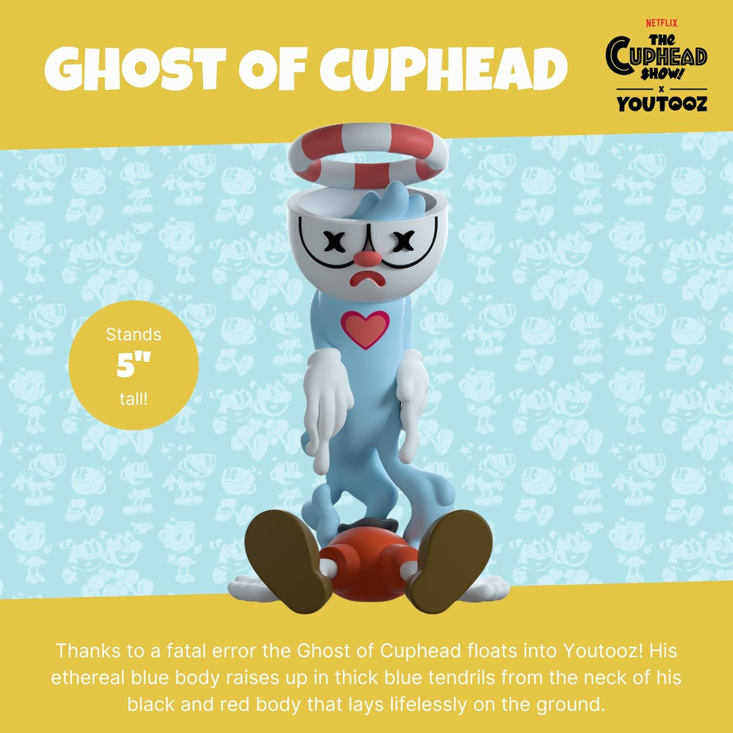 Cuphead Youtooz Vinyl Figure Ghost Of Cuphead 2