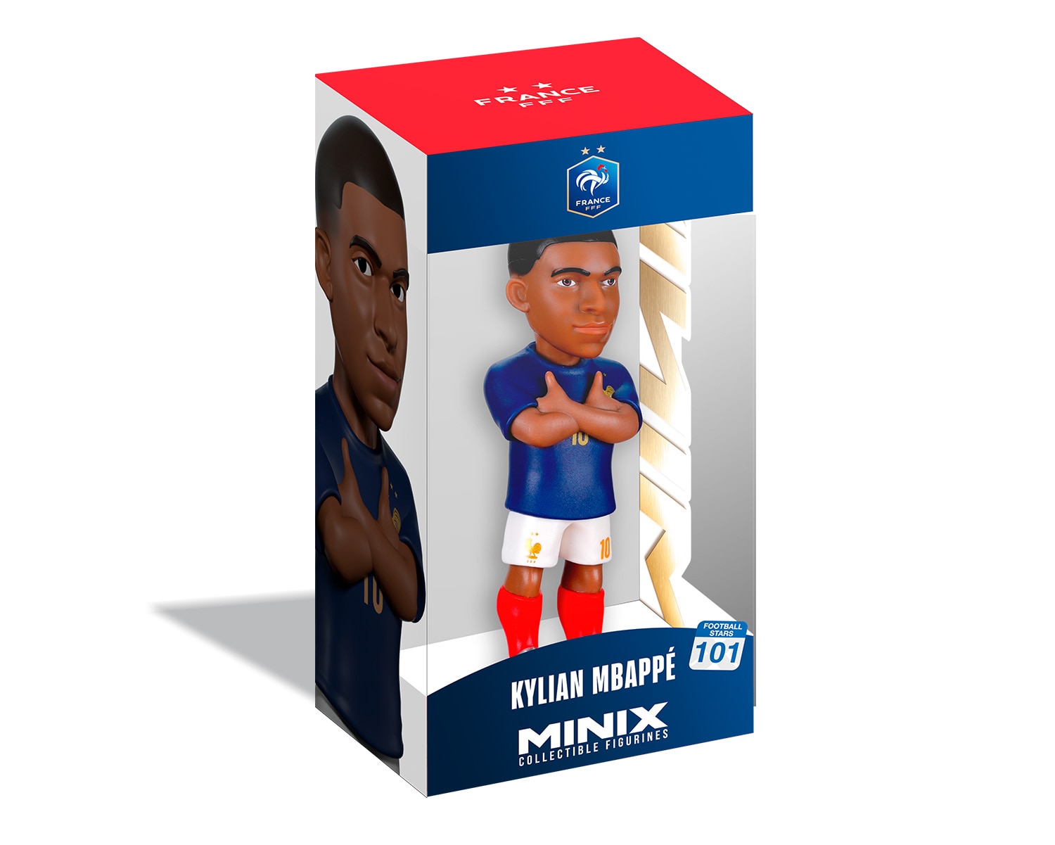Figura Football Stars World Cup- França - Mbappé -12cm 2