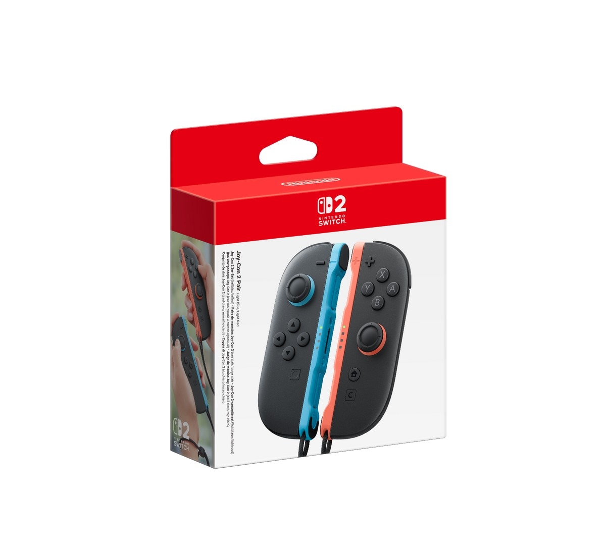 Joy-Con 2 Par - Azul Claro / Vermelho Claro 1