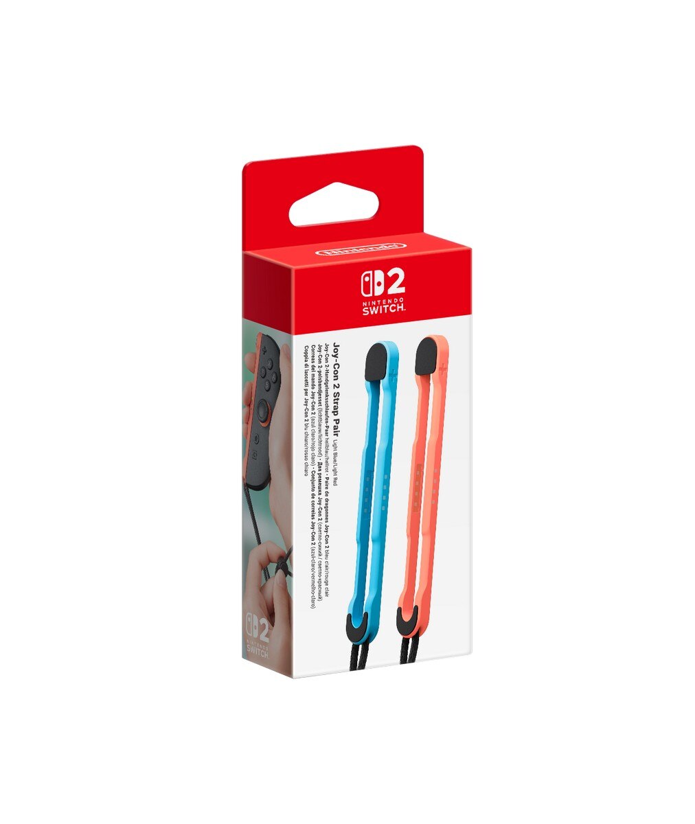 Joy-Con Strap (Par) - Azul Claro / Vermelho Claro 1
