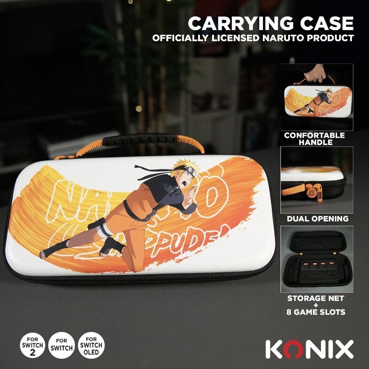 Carry Bag Konix para Nintendo Switch 2 - Naruto Brush 4