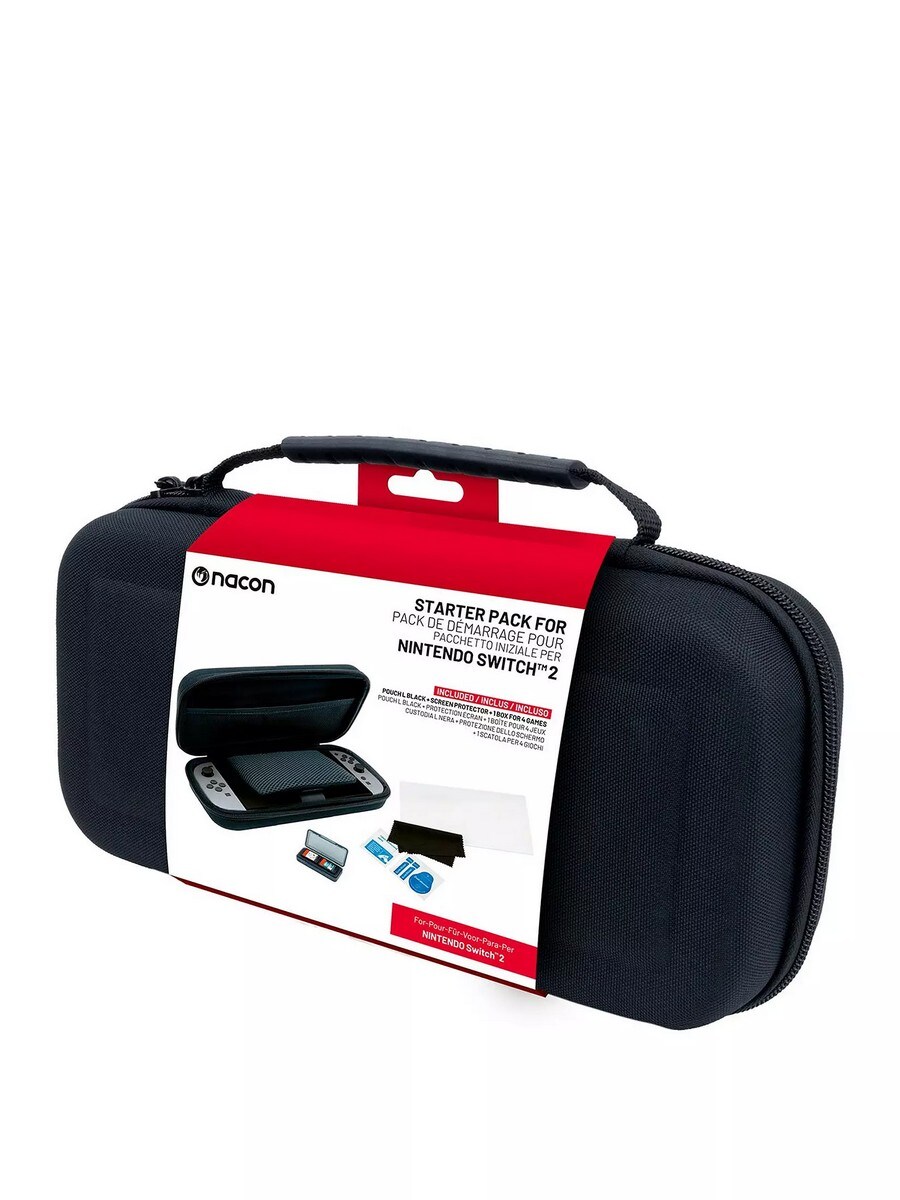 Bolsa Rígida + Protector Ecrã BigBen para Nintendo Switch 2 (Tam.L) - Preto 1