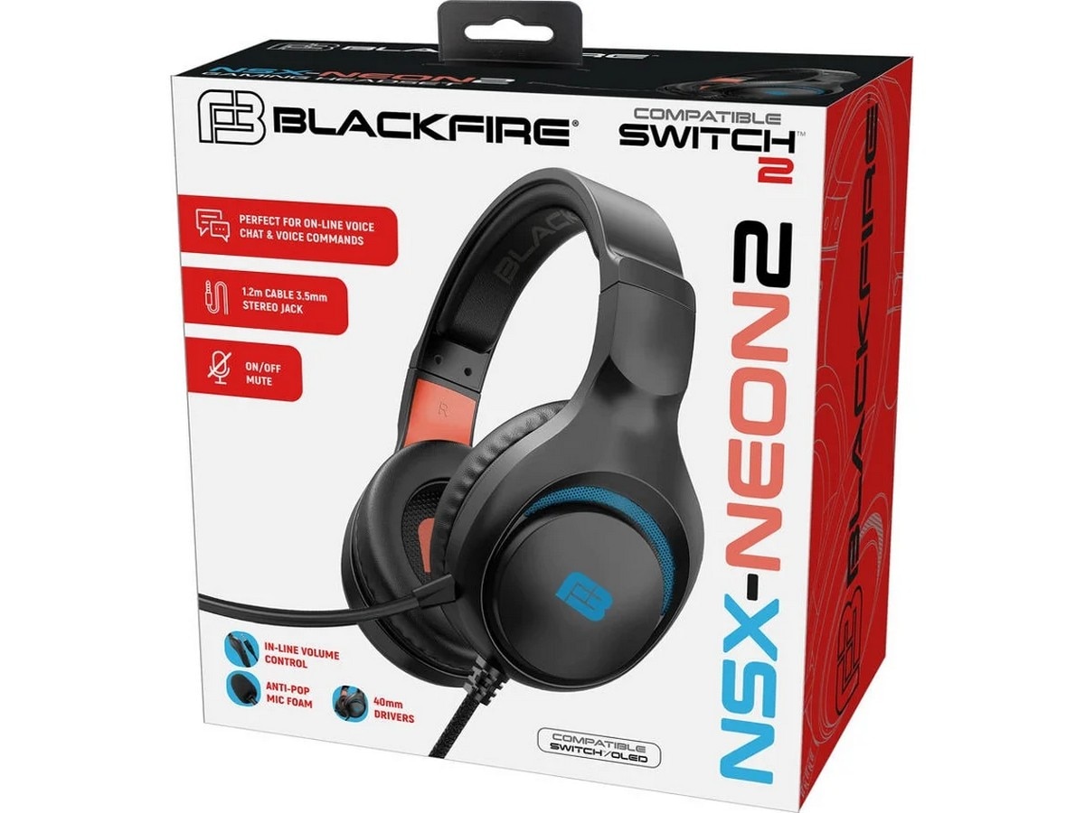 Imagem 0 de Headset Gaming BlackFire NSX-NEON2 para Nintendo Switch 2