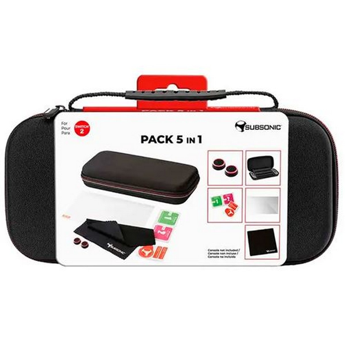 Bolsa Subsonic Conjunto 5 em 1 para Nintendo Switch 2 9