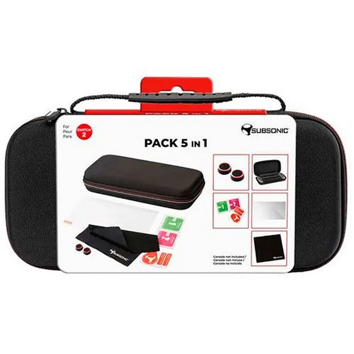 Bolsa Subsonic Conjunto 5 em 1 para Nintendo Switch 2 9