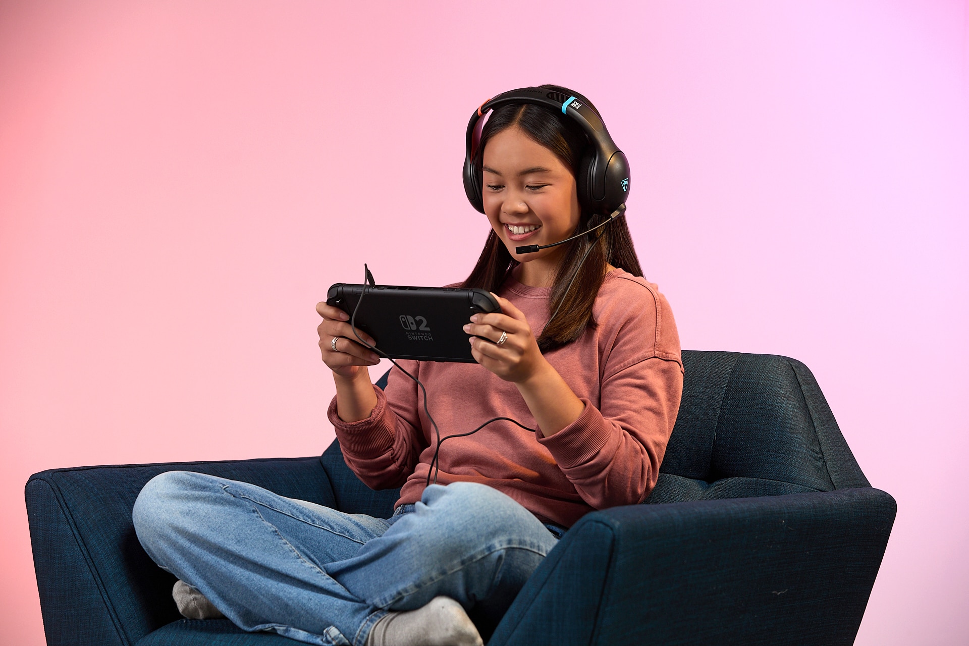Auriculares Gaming Airlite Fit com Microfone e Cabo - Nintendo Switch 2 8