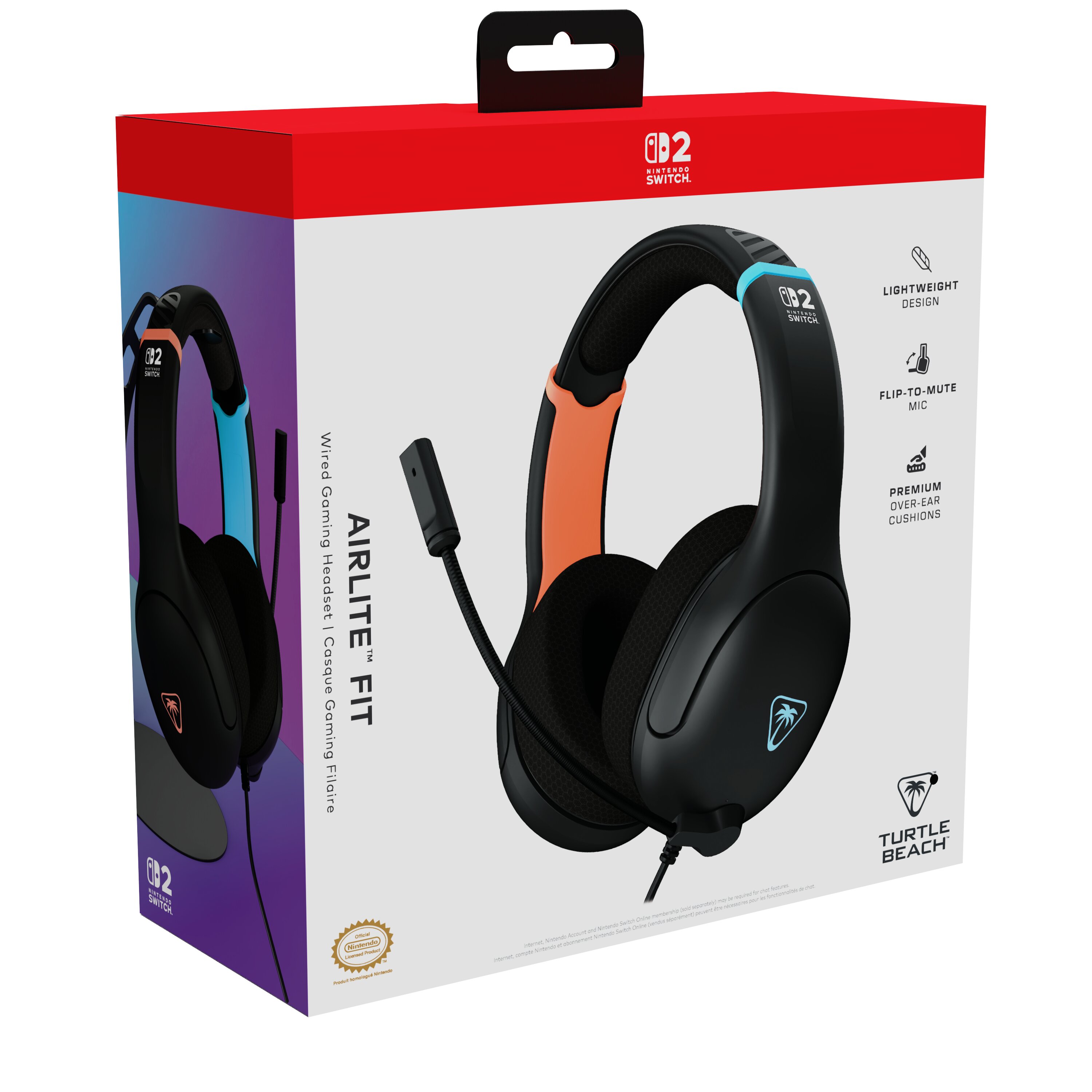 Auriculares Gaming Airlite Fit com Microfone e Cabo - Nintendo Switch 2 10