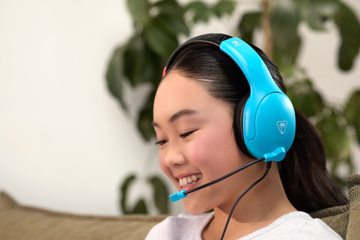 Airlite Fit Headset Â· Neon Blue & Red Headset - Nintendo switch 1 & 2 8