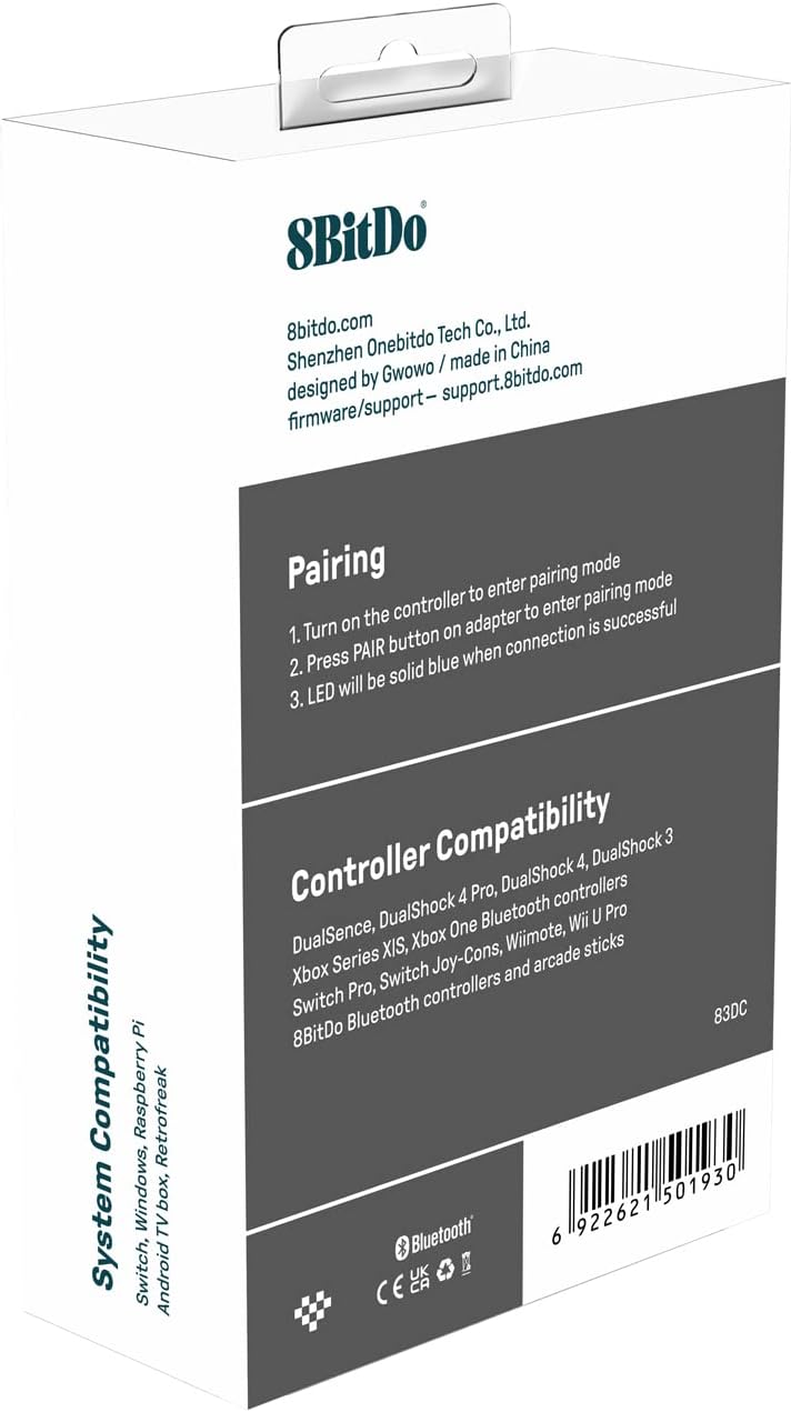 Adaptador USB S/ Fios 8BITDO USB Wireless Adapter 2 Preto 4