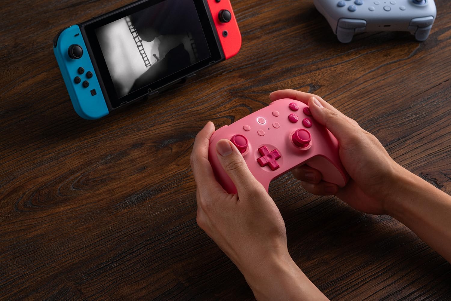 Comando S/ Fios BT 8BITDO Ultimate 2C Rosa NS / NS2 6