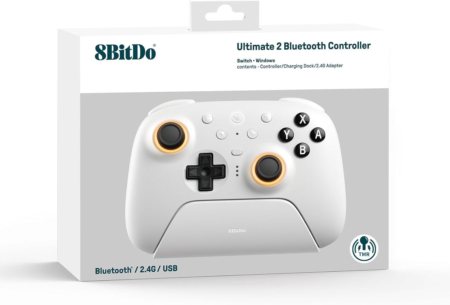 Comando S/ Fios 2.4G BT 8BITDO Ultimate 2 Branco NS / NS2 4